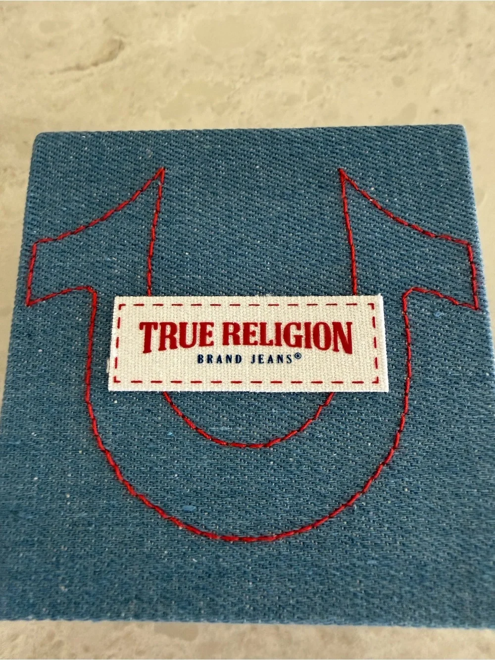 True Religion Women's TR Logo Silver Cuff Bracelet Watch Rectangle Dial New